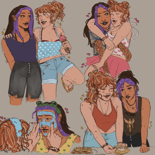 doodle page 2 charas - $25